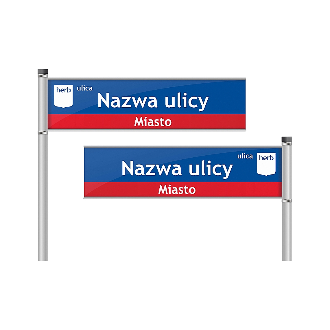 Tablice z nazwą ulicy - drogowskazy na słupkach - obrazek 5