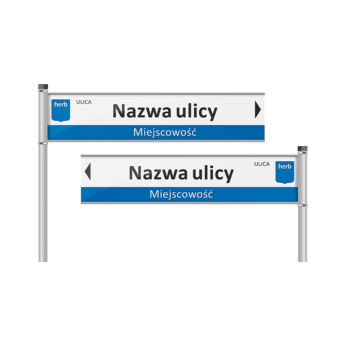 Tablice z nazwą ulicy - drogowskazy na słupkach - obrazek 13