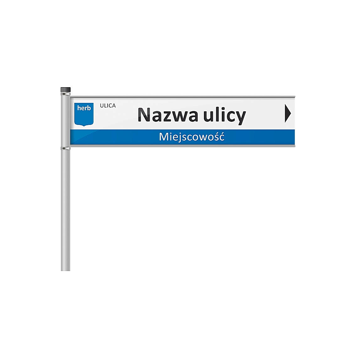 Tablice z nazwą ulicy - drogowskazy na słupkach - obrazek 14