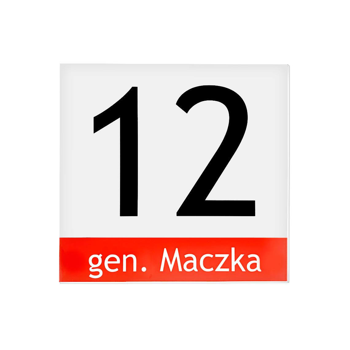 Tabliczka z adresem - EKONOMICZNA - obrazek 2