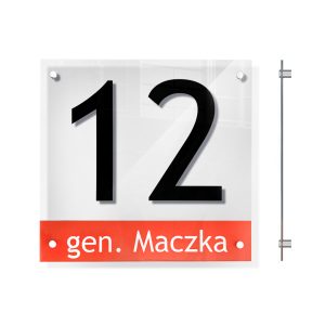 Tabliczka na dom - SZKŁO AKRYLOWE