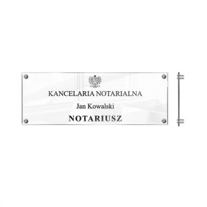 Szyld Notariusz - Tablica reklamowa