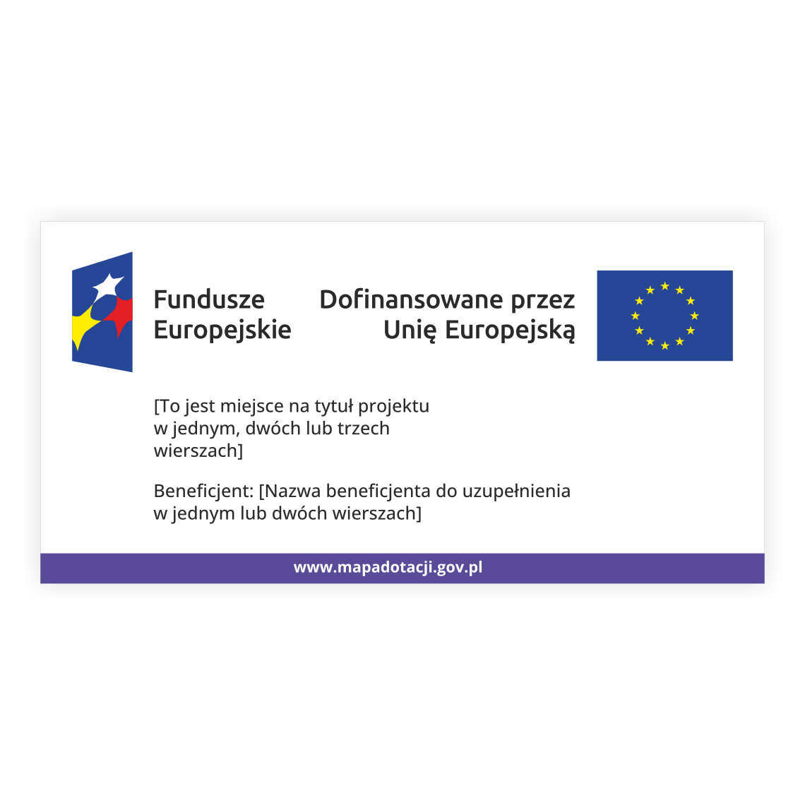 Tablica unijna informacyjna / plakat PCV na ścianę - obrazek 9