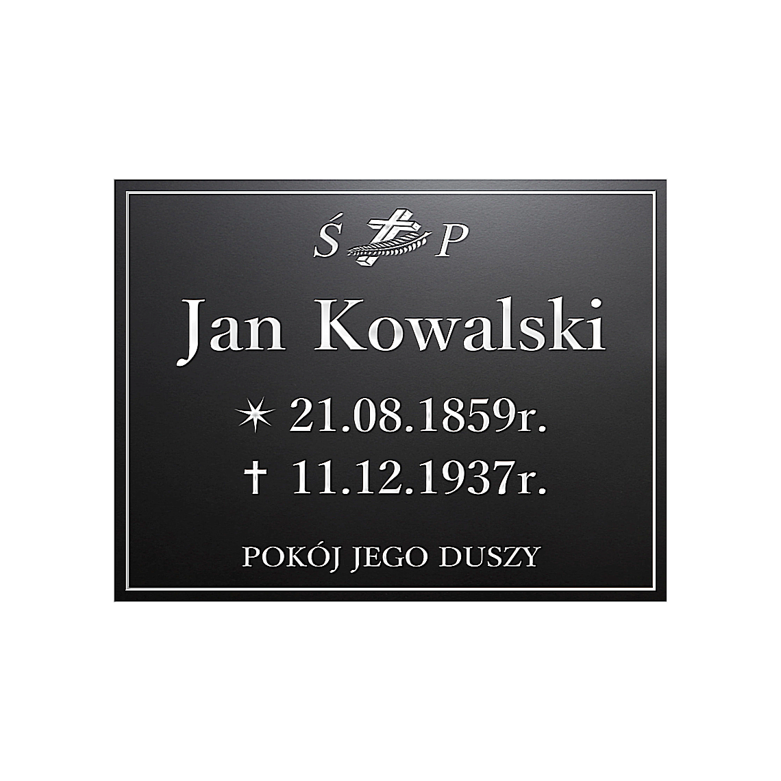 Tablica nagrobna - Szkło akrylowe - Plexi Glass - obrazek 7