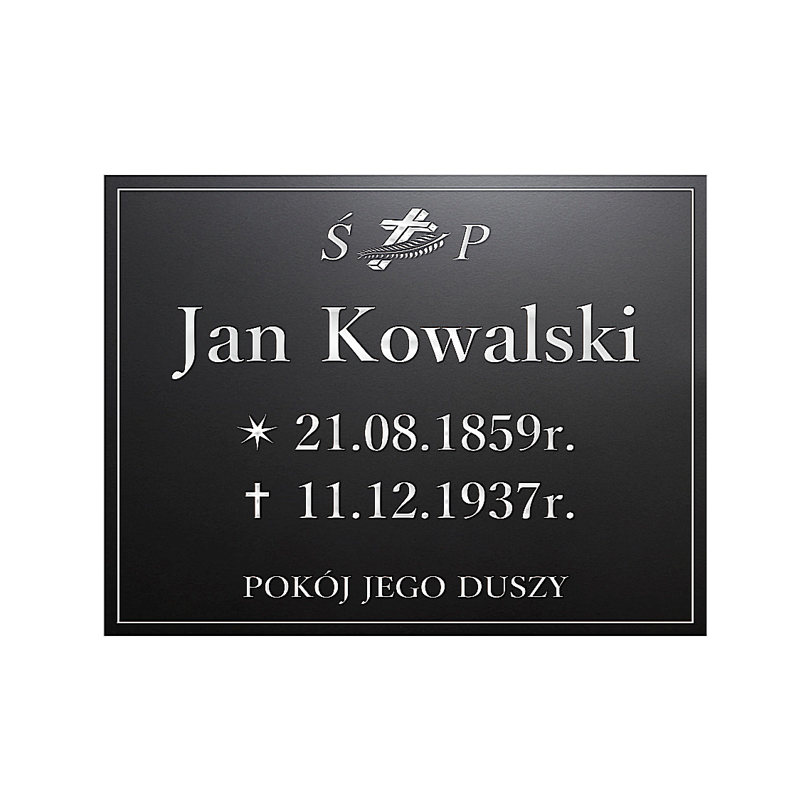 Tablica nagrobna - Szkło akrylowe - Plexi Glass - obrazek 13