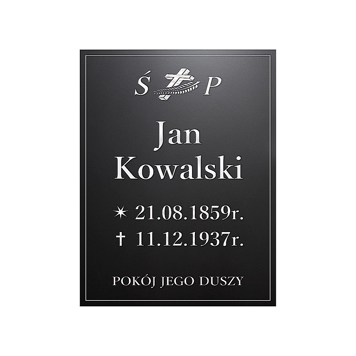 Tablica nagrobna - Szkło akrylowe - Plexi Glass - obrazek 18