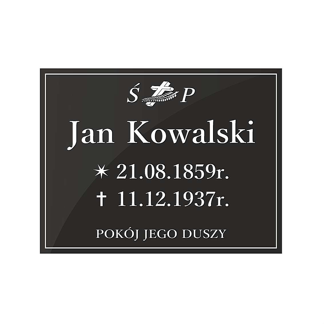 Tablica nagrobna - Szkło akrylowe - Plexi Glass - obrazek 12