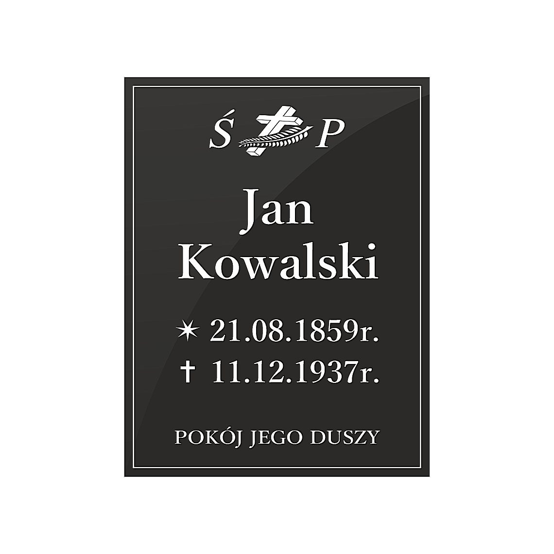 Tablica nagrobna - Szkło akrylowe - Plexi Glass - obrazek 17