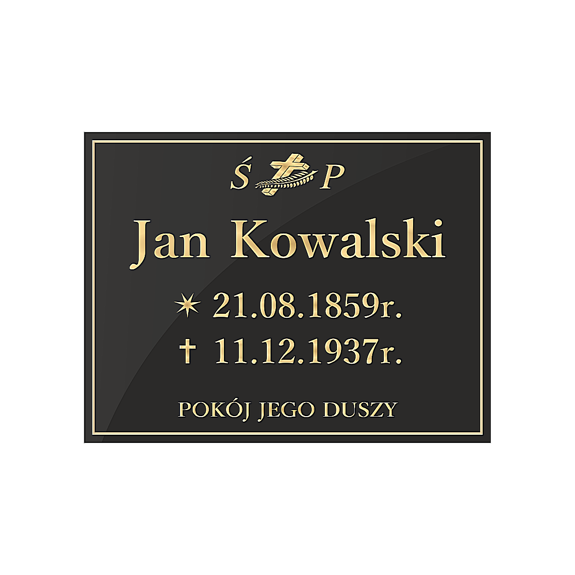 Tablica nagrobna - Szkło akrylowe - Plexi Glass - obrazek 8