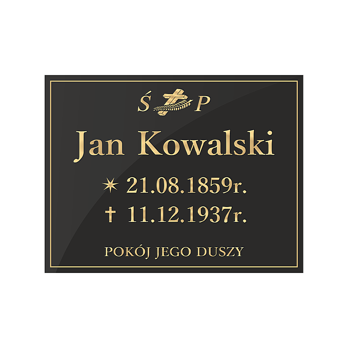 Tablica nagrobna - Szkło akrylowe - Plexi Glass - obrazek 14