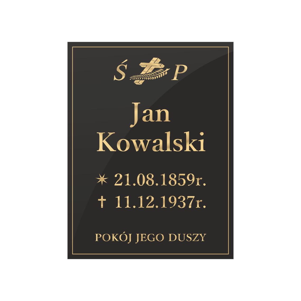 Tablica nagrobna - Szkło akrylowe - Plexi Glass - obrazek 19
