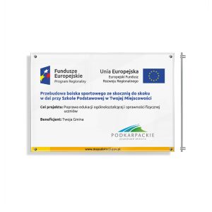 Tablica unijna informacyjna / plakat PCV na ścianę
