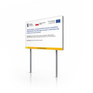 Tablica unijna drogowa - dofinansowanie z UE