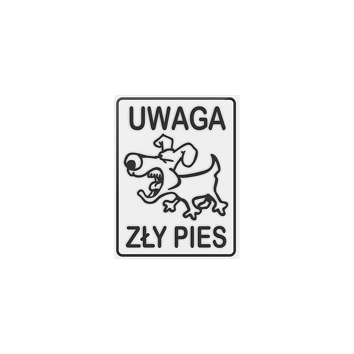 Tabliczka - Uwaga zły pies