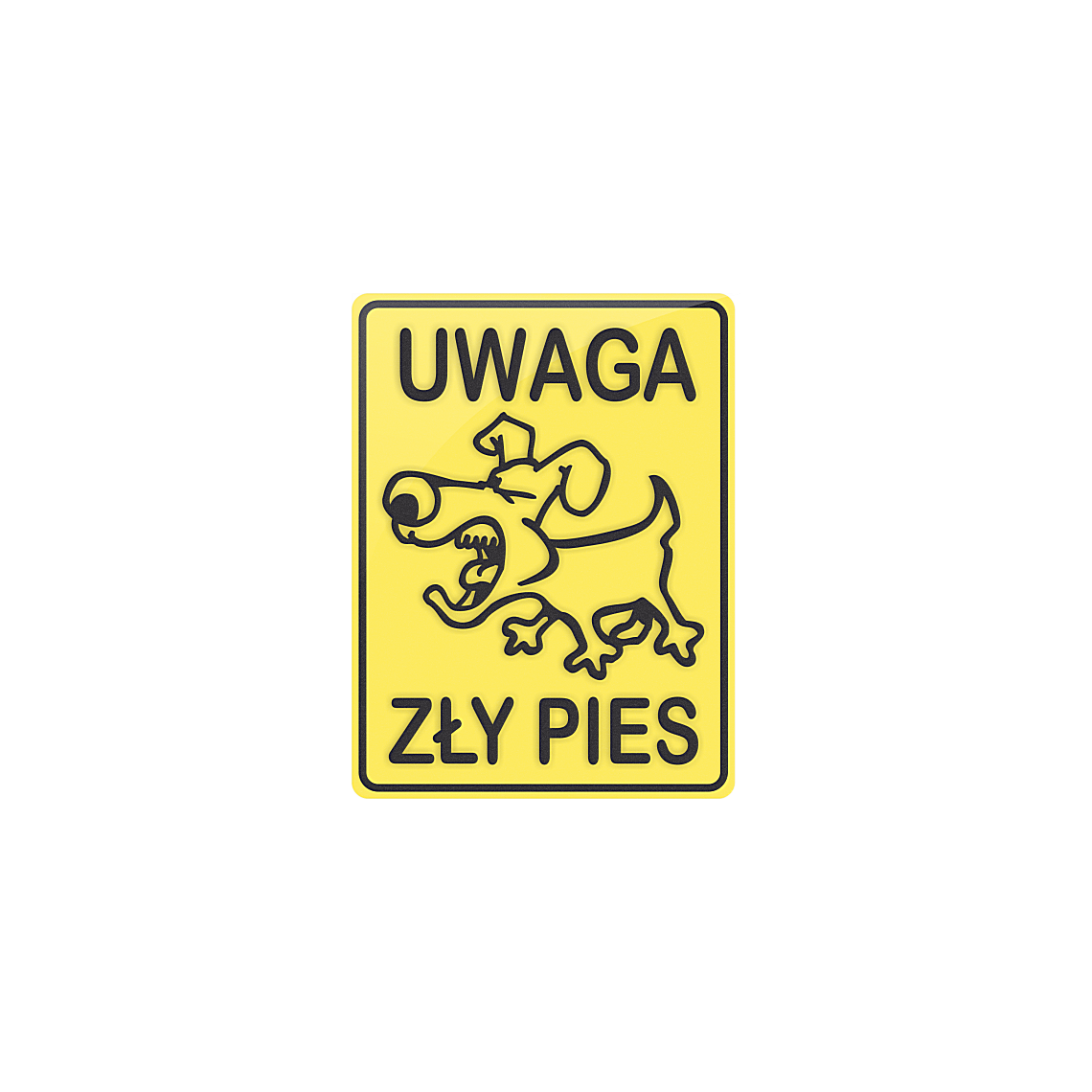 Tabliczka - Uwaga zły pies - obrazek 2