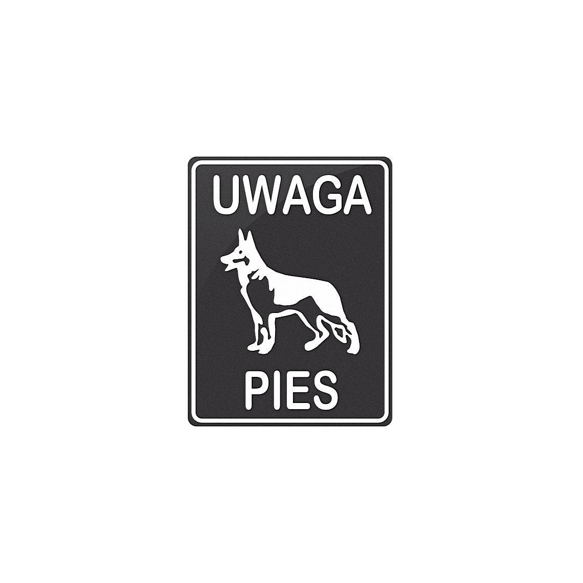 Tabliczka - Uwaga pies (Owczarek) - obrazek 5