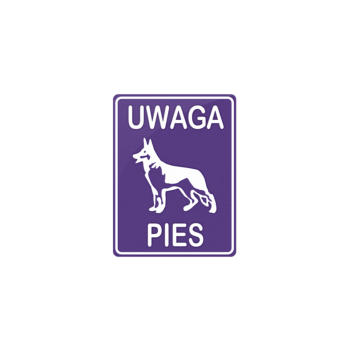 Tabliczka - Uwaga pies (Owczarek) - obrazek 3
