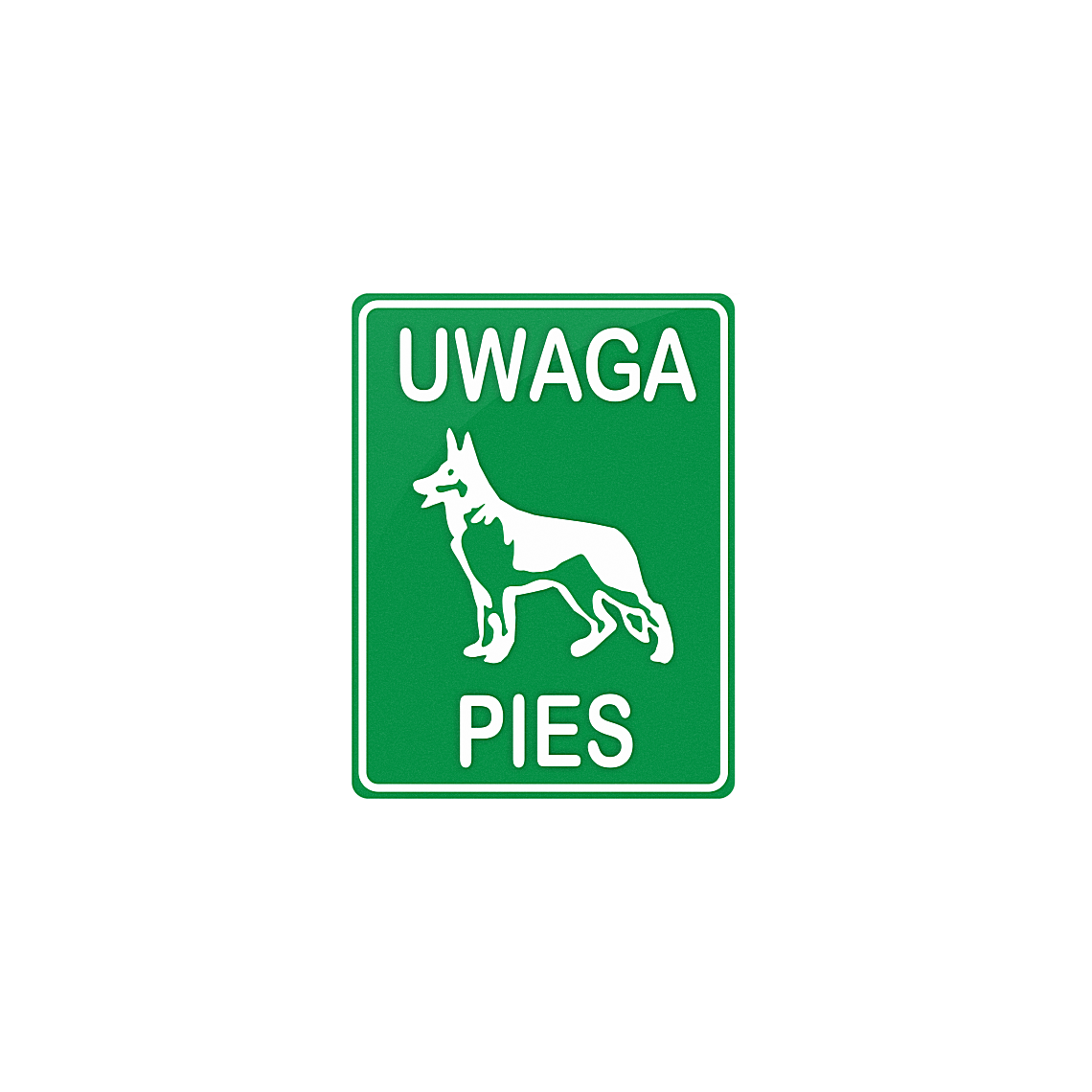 Tabliczka - Uwaga pies (Owczarek) - obrazek 6