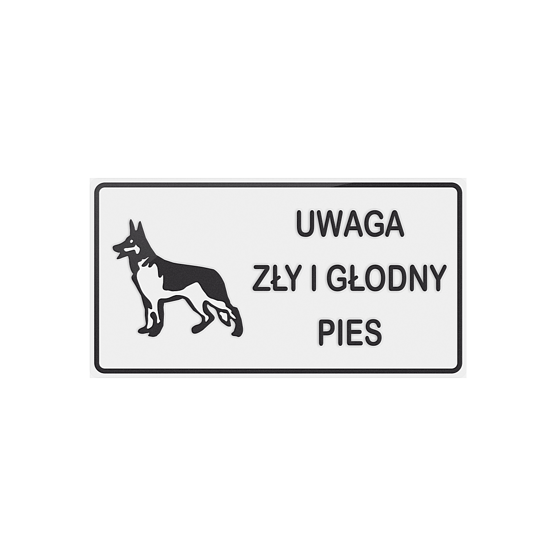Tablica - Zły i głodny pies - obrazek 2