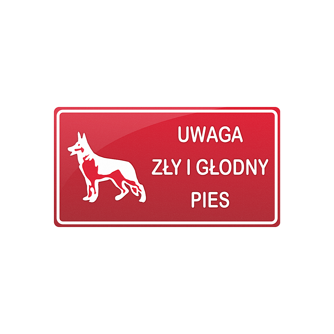 Tablica - Zły i głodny pies - obrazek 3