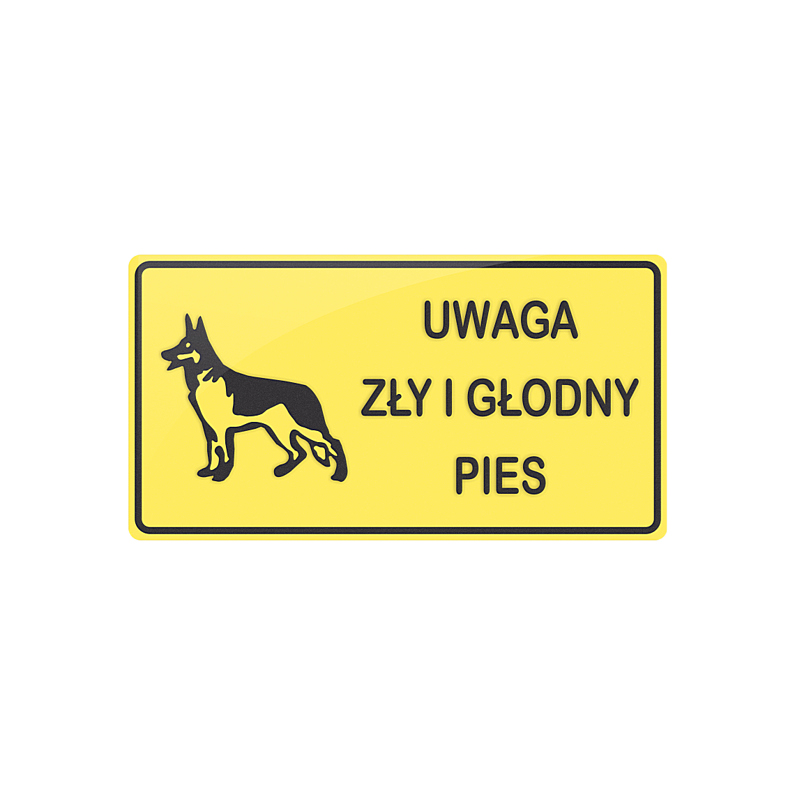 Tablica - Zły i głodny pies - obrazek 4