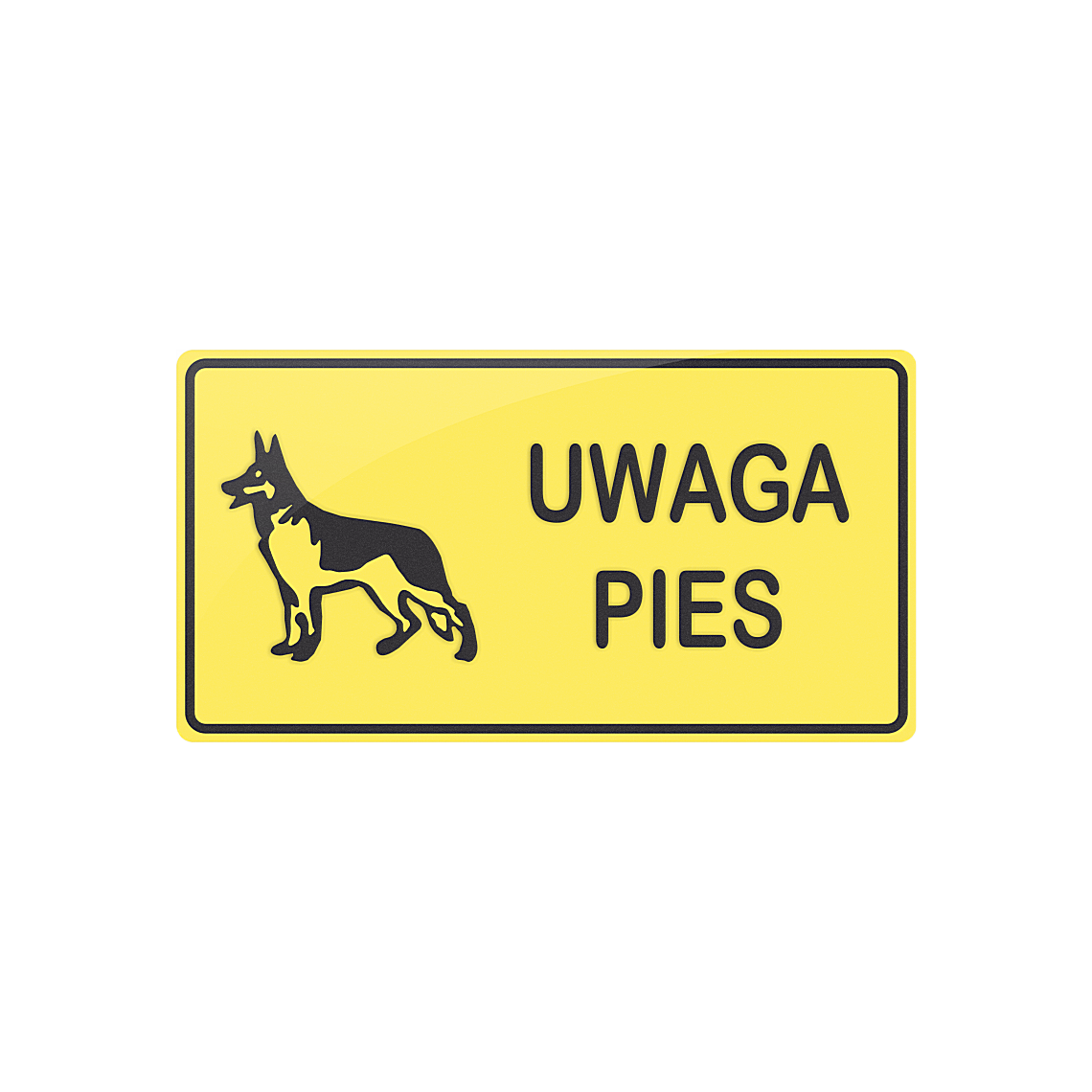 Tablica - Uwaga Pies - obrazek 3