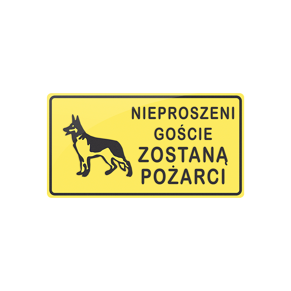 Tablica - Nieproszeni goście zostaną pożarci - obrazek 6