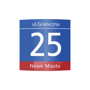 Tablica adresowa - WARSZAWSKA