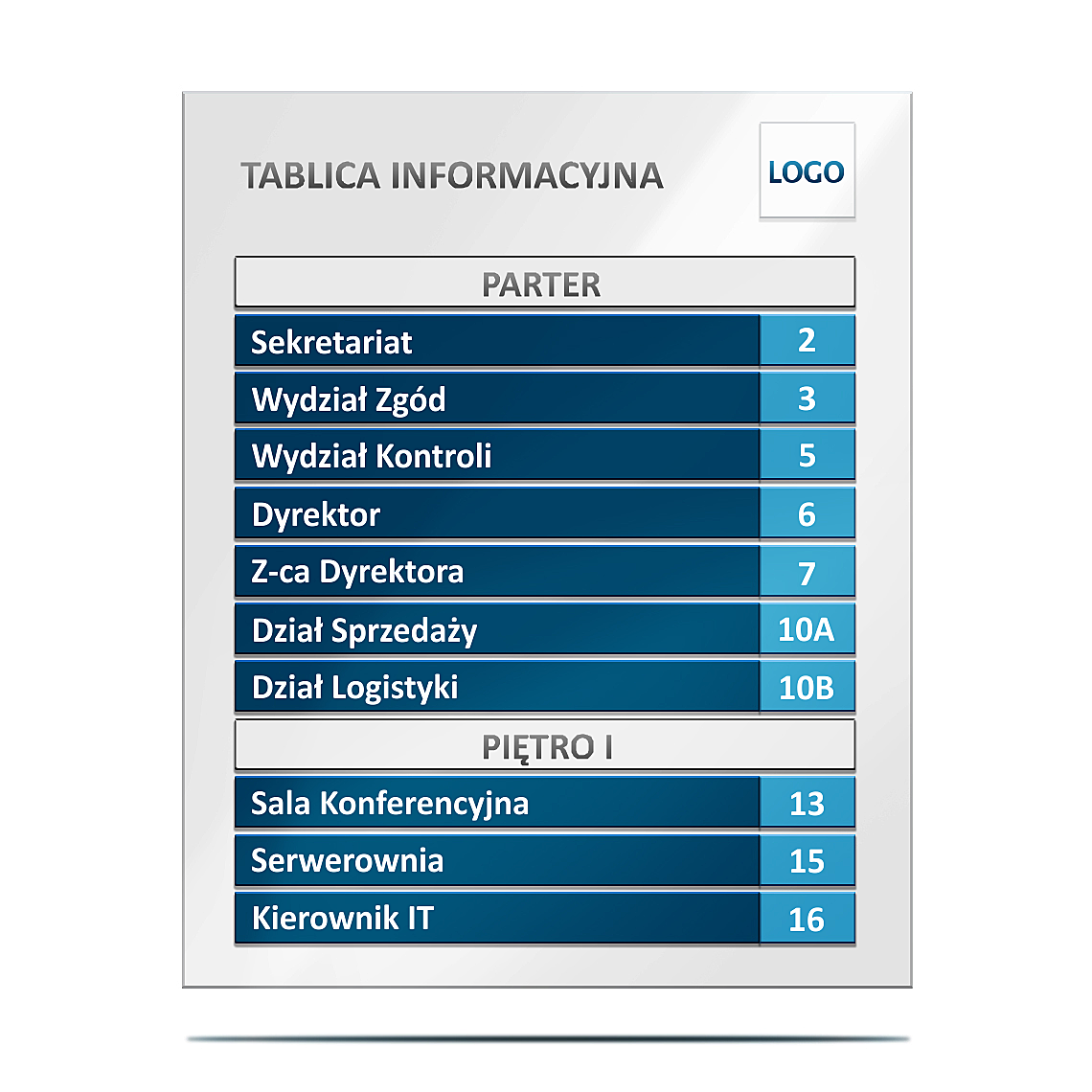 Tablica do holu - Informacyjna przy wejściu - obrazek 5