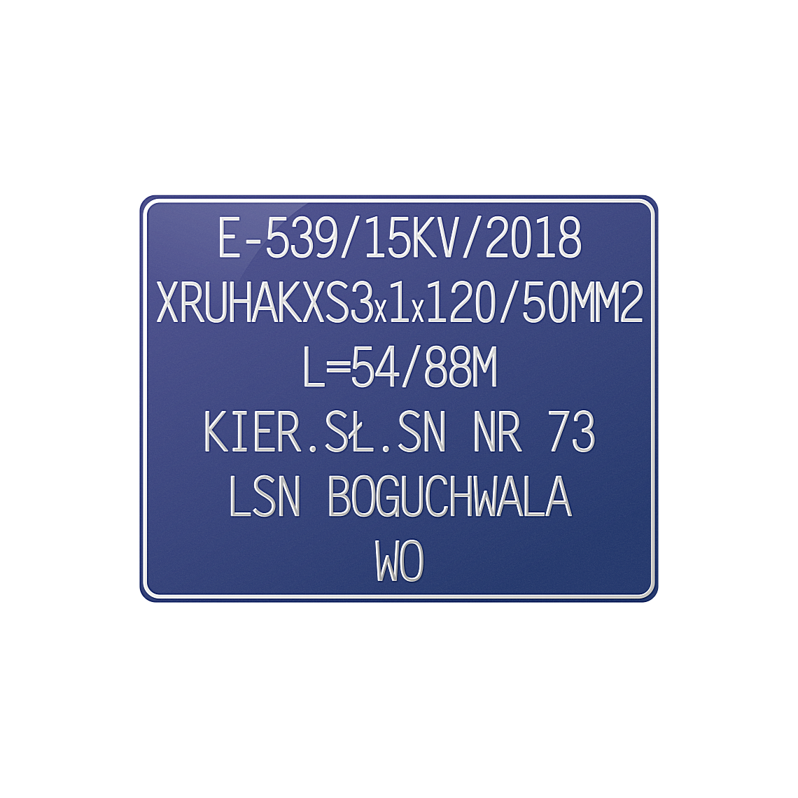 Tablica opisowa dla energetyki (32 x 40cm)