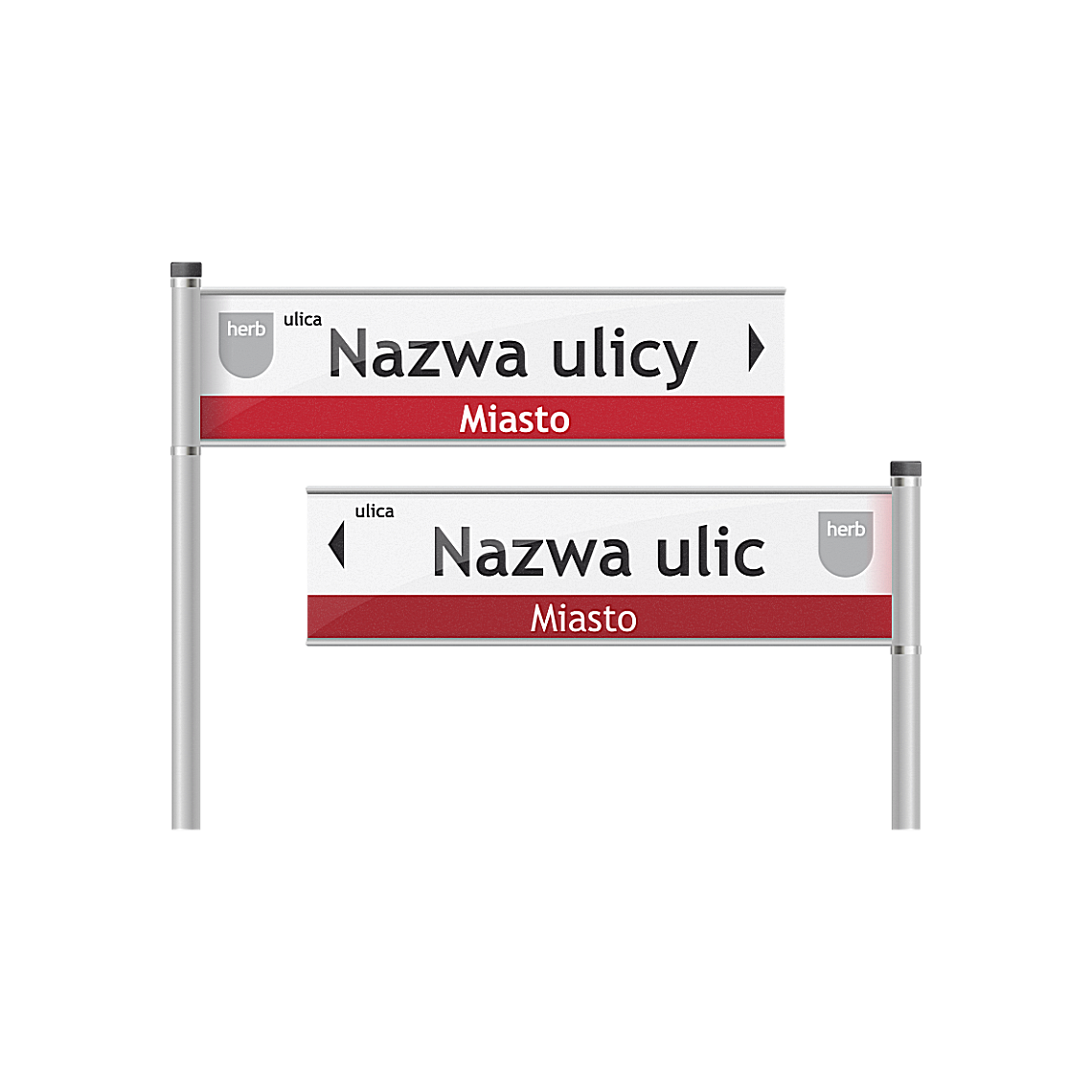 Tablice z nazwą ulicy - drogowskazy na słupkach - obrazek 25