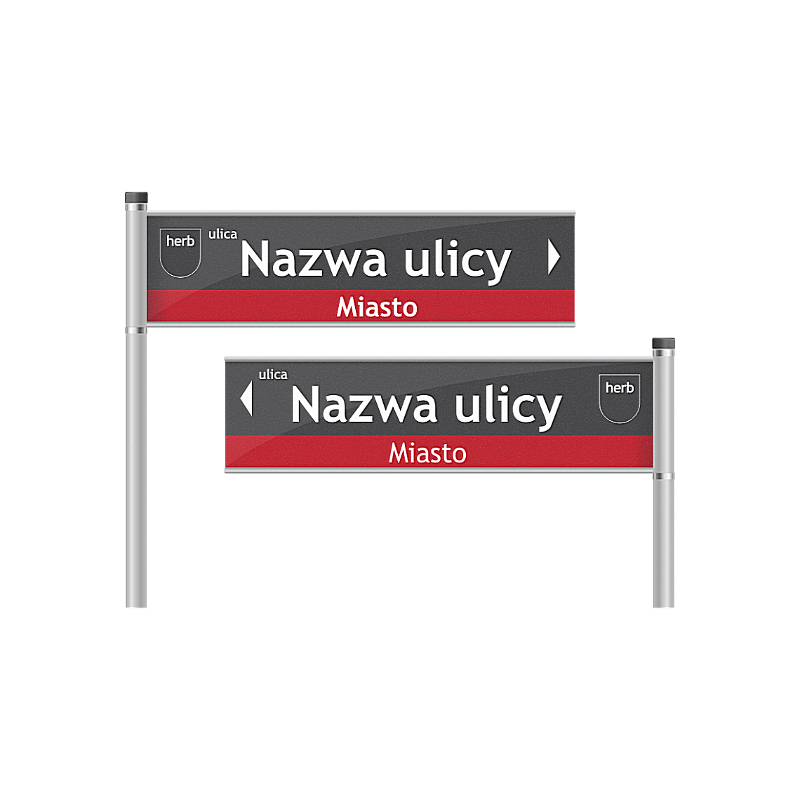 Tablice z nazwą ulicy - drogowskazy na słupkach - obrazek 28