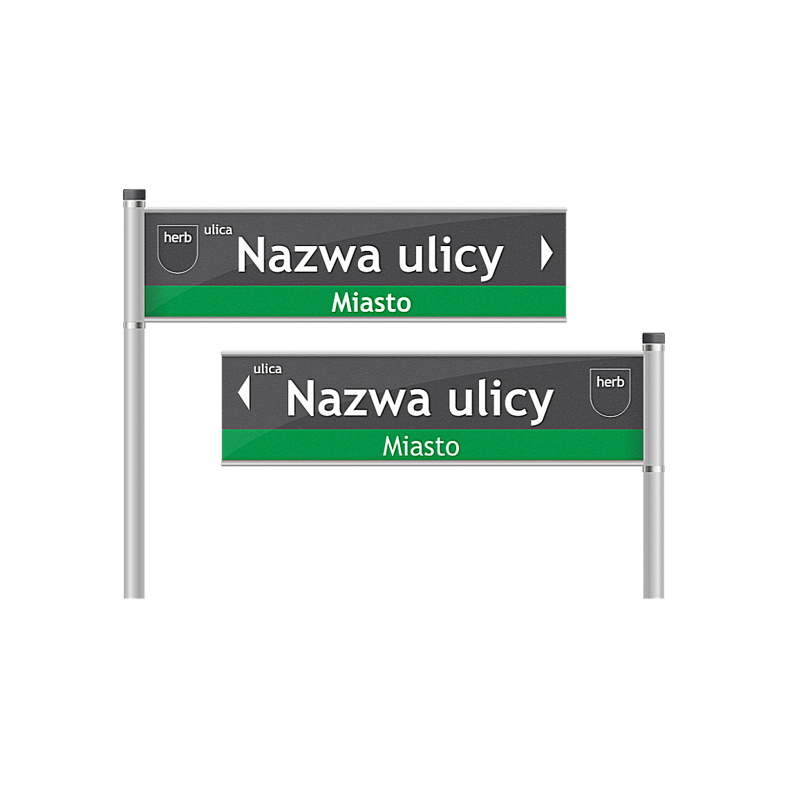 Tablice z nazwą ulicy - drogowskazy na słupkach - obrazek 30