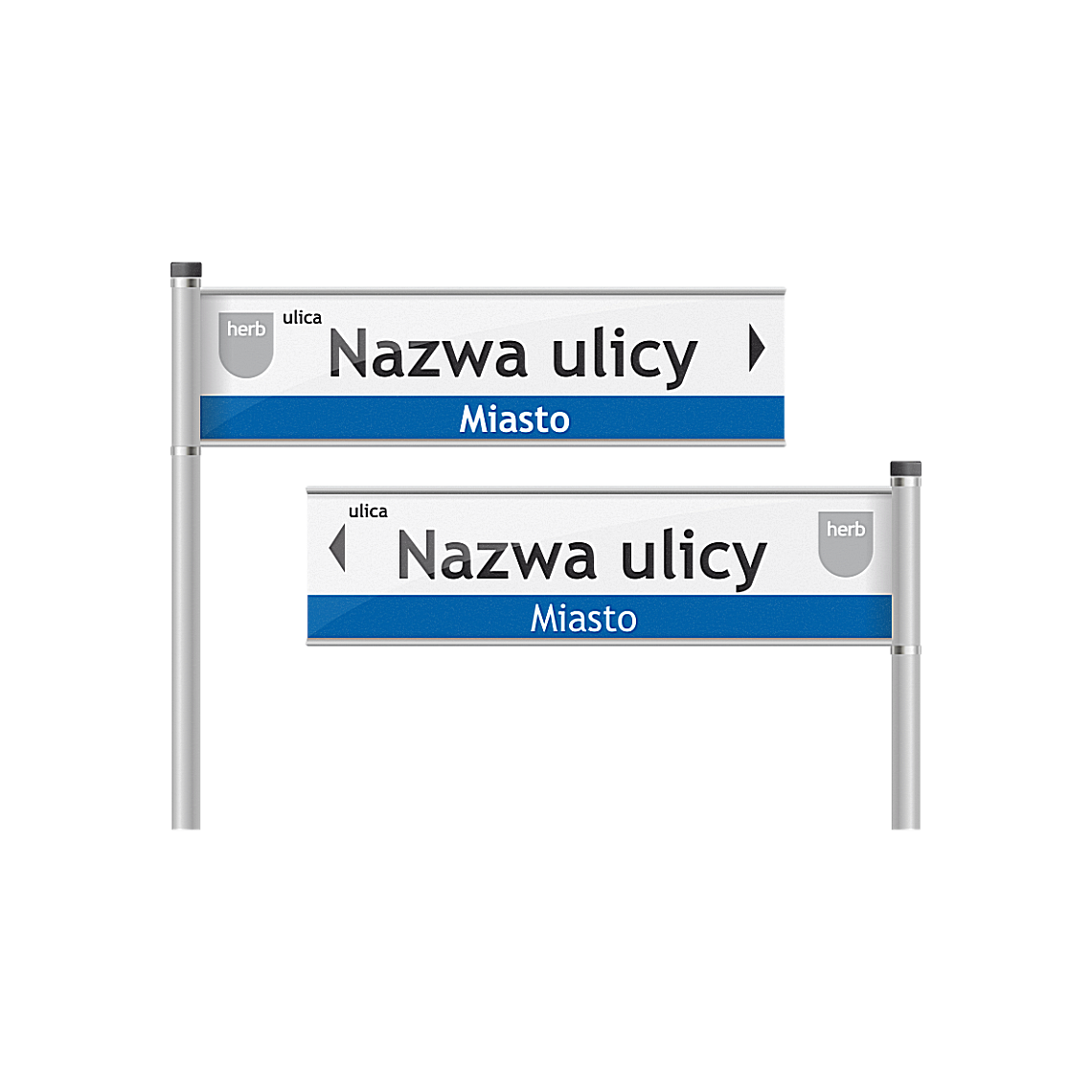 Tablice z nazwą ulicy - drogowskazy na słupkach - obrazek 26