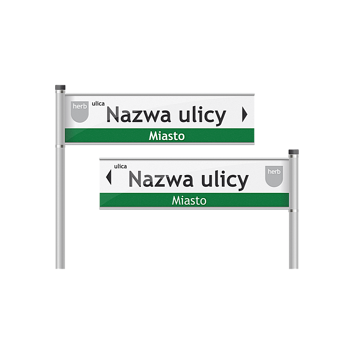 Tablice z nazwą ulicy - drogowskazy na słupkach - obrazek 27