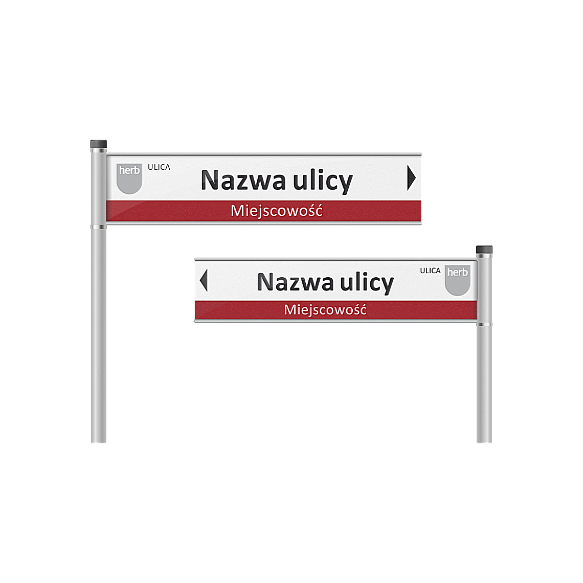 Tablice z nazwą ulicy - drogowskazy na słupkach - obrazek 17
