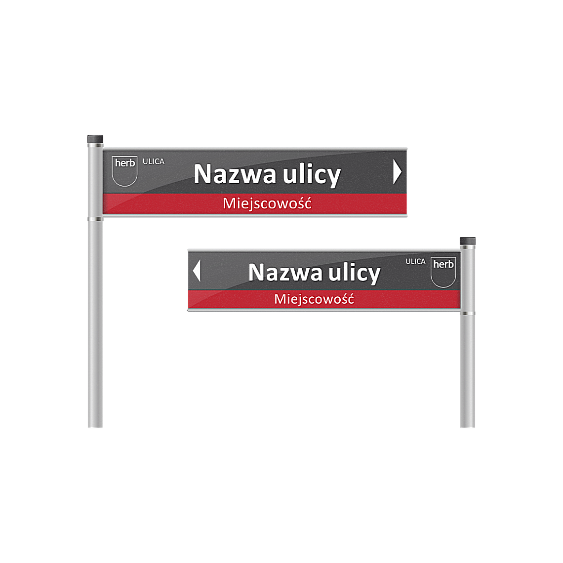 Tablice z nazwą ulicy - drogowskazy na słupkach - obrazek 21