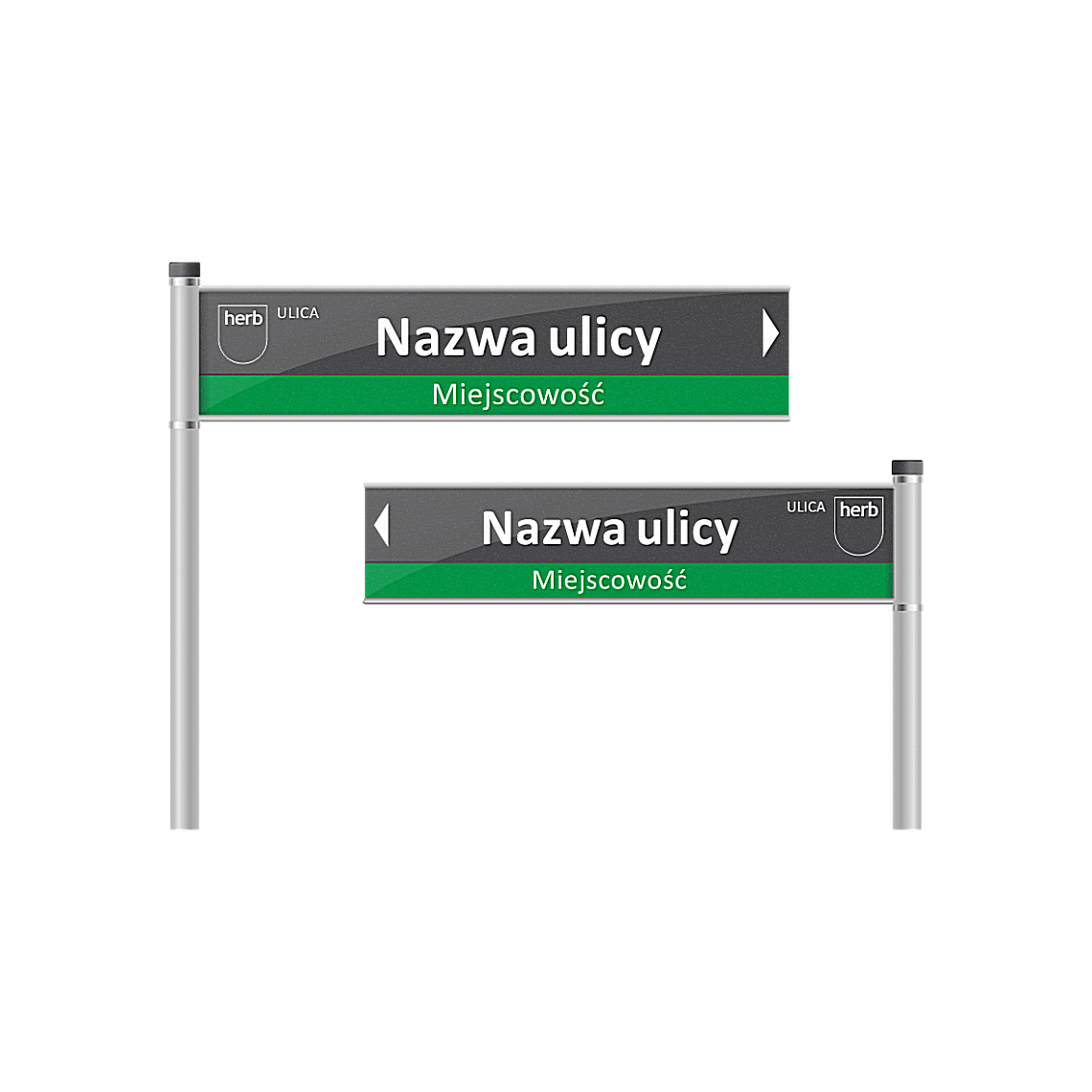 Tablice z nazwą ulicy - drogowskazy na słupkach - obrazek 23