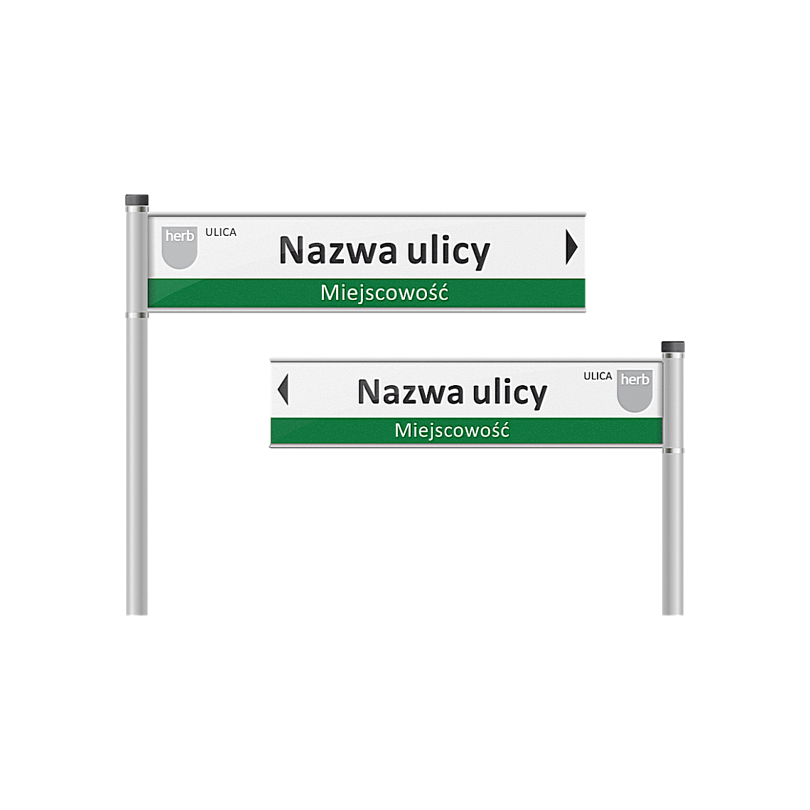Tablice z nazwą ulicy - drogowskazy na słupkach - obrazek 20
