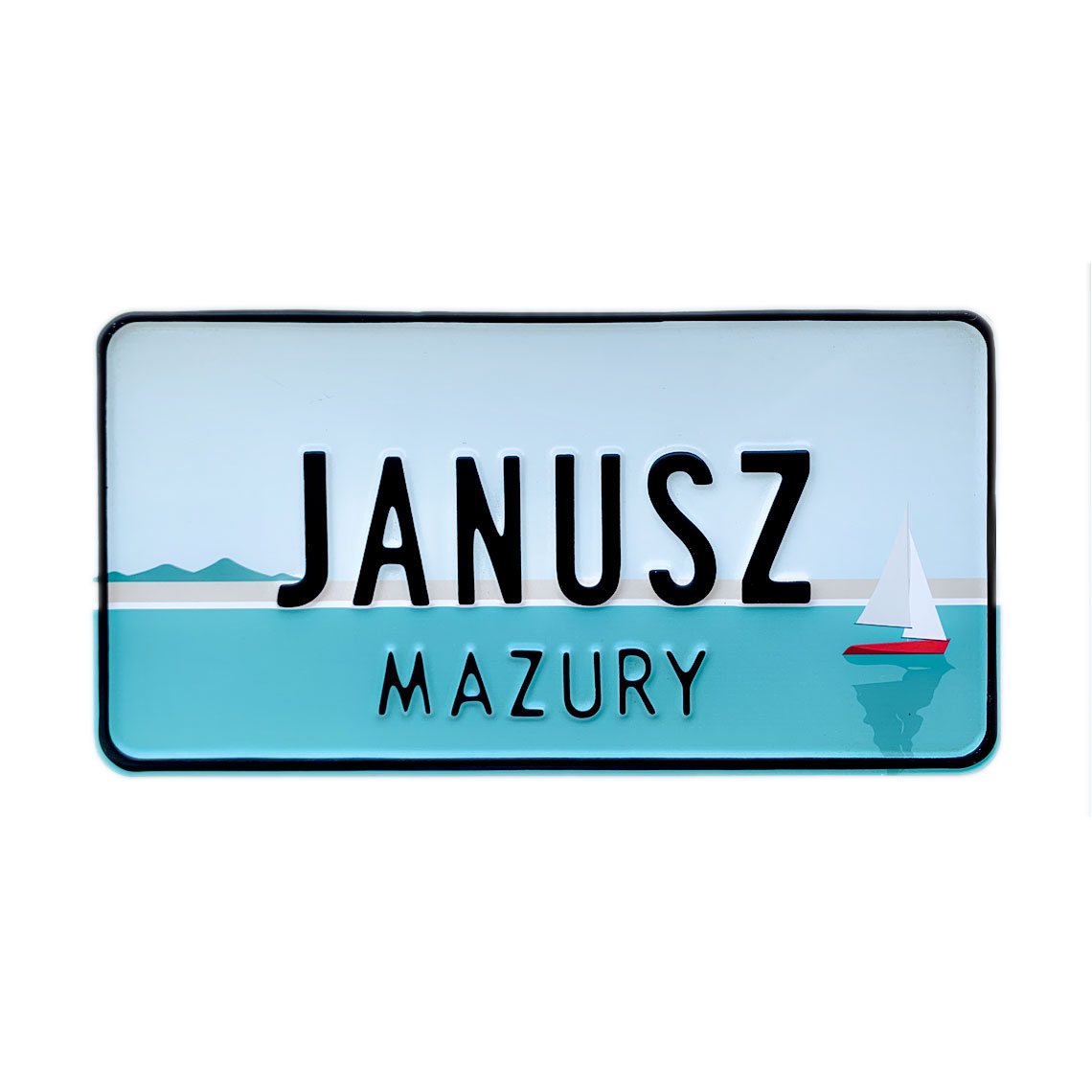 Tablice rejestracyjne metalowe - amerykańskie z imieniem USA - obrazek 4