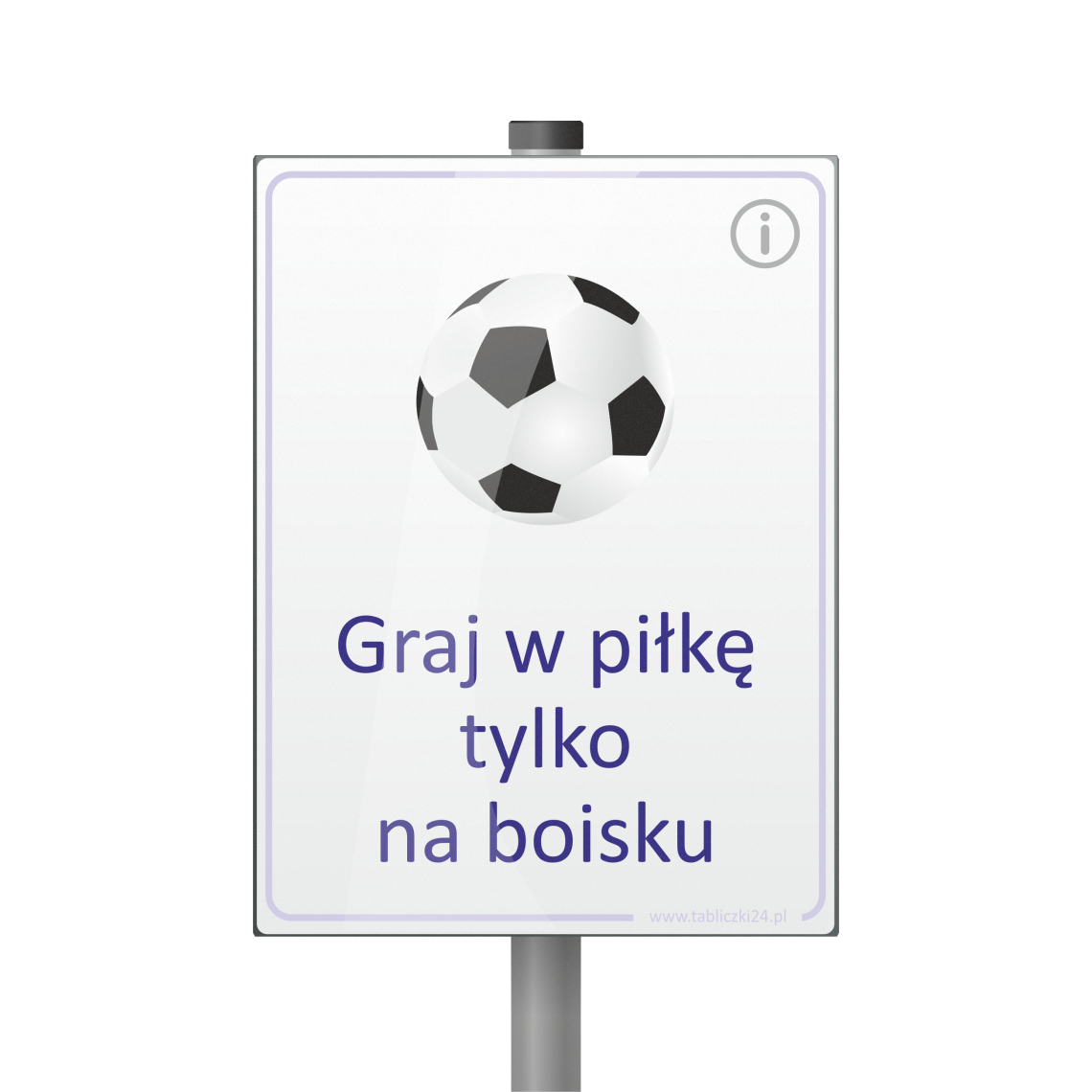 Tabliczka - Graj w piłkę