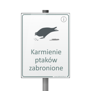 Tabliczka - Karmienie ptaków zabronione