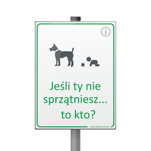 Tabliczka - Sprzątniesz po psie?