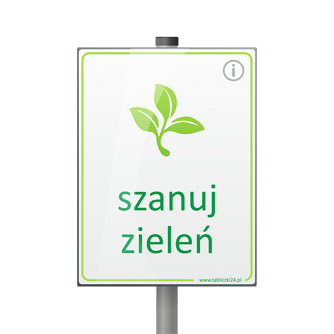 Tabliczka - Szanuj zieleń