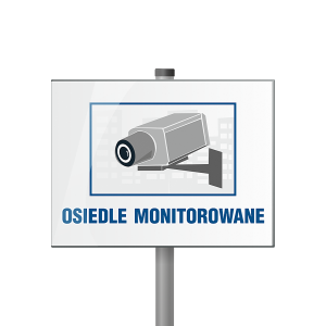 Tabliczka - Osiedle monitorowane