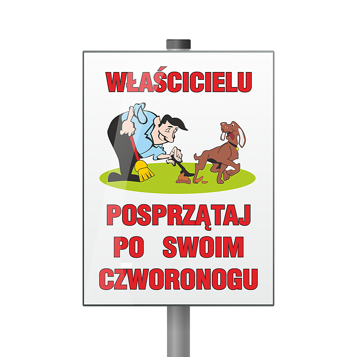Tabliczka - Posprzątaj po czworonogu